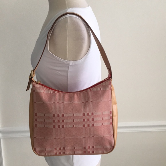 Burberry Vintage Authentic Red Denim Satchel Bag - Picture 5 of 16